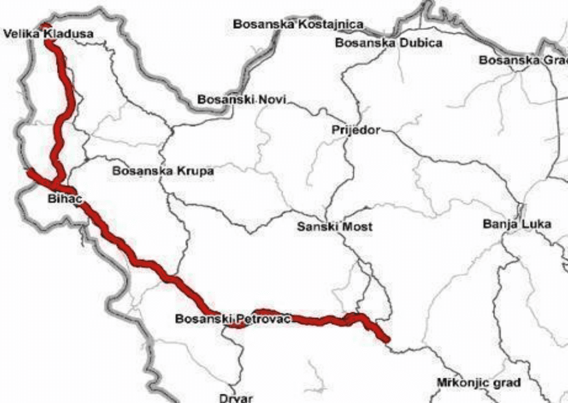 Brza cesta Bihać - Cazin - Velika Kladuša - Granica sa RH